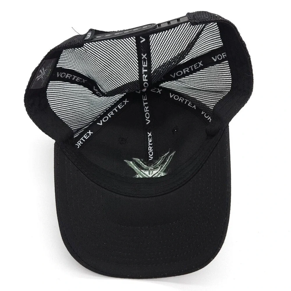 Vortex Optics Snapback Mesh Trucker Hat Ball Cap‎ Adjustable Hunting Black Adult